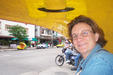 View of Coco Taxi from the inside of a Coco Taxi